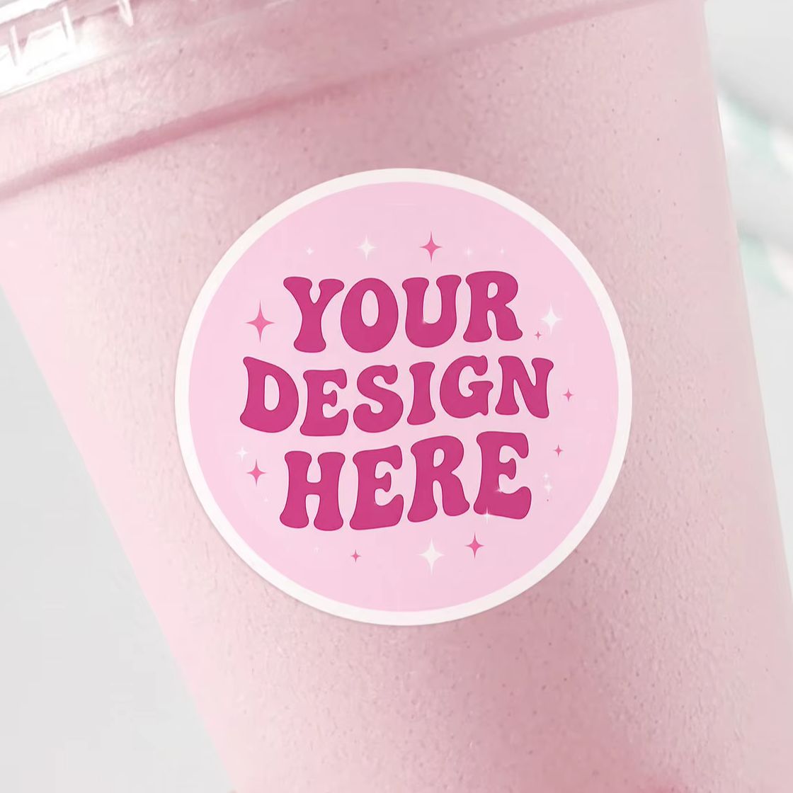 1-130Pcs Clear PVC Custom Roun - Personalised Candle Label ulasan dan harga