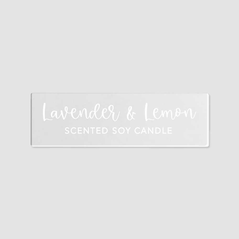 50pcs 45x15mm Personalized Cus - Personalised Candle Label ulasan dan harga