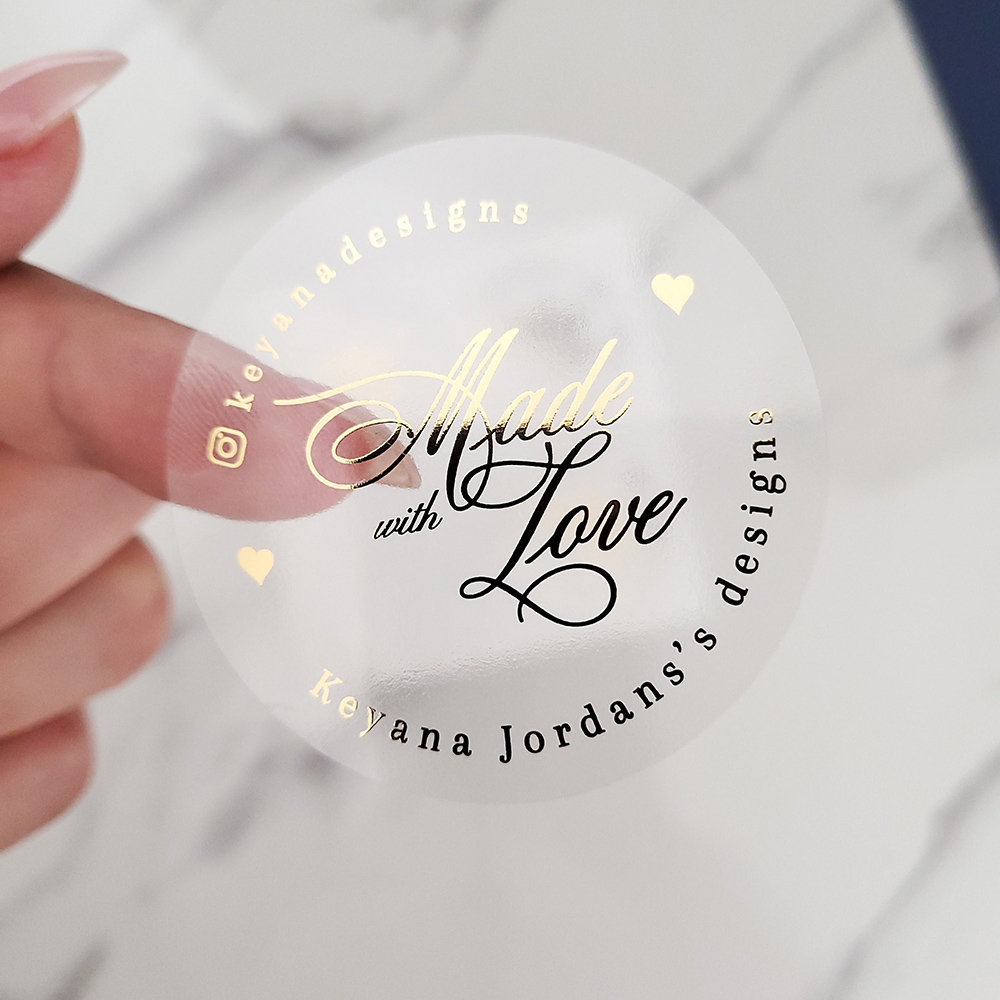 Custom 50pcs Round Gold Foil C - Personalised Candle Label ulasan dan harga