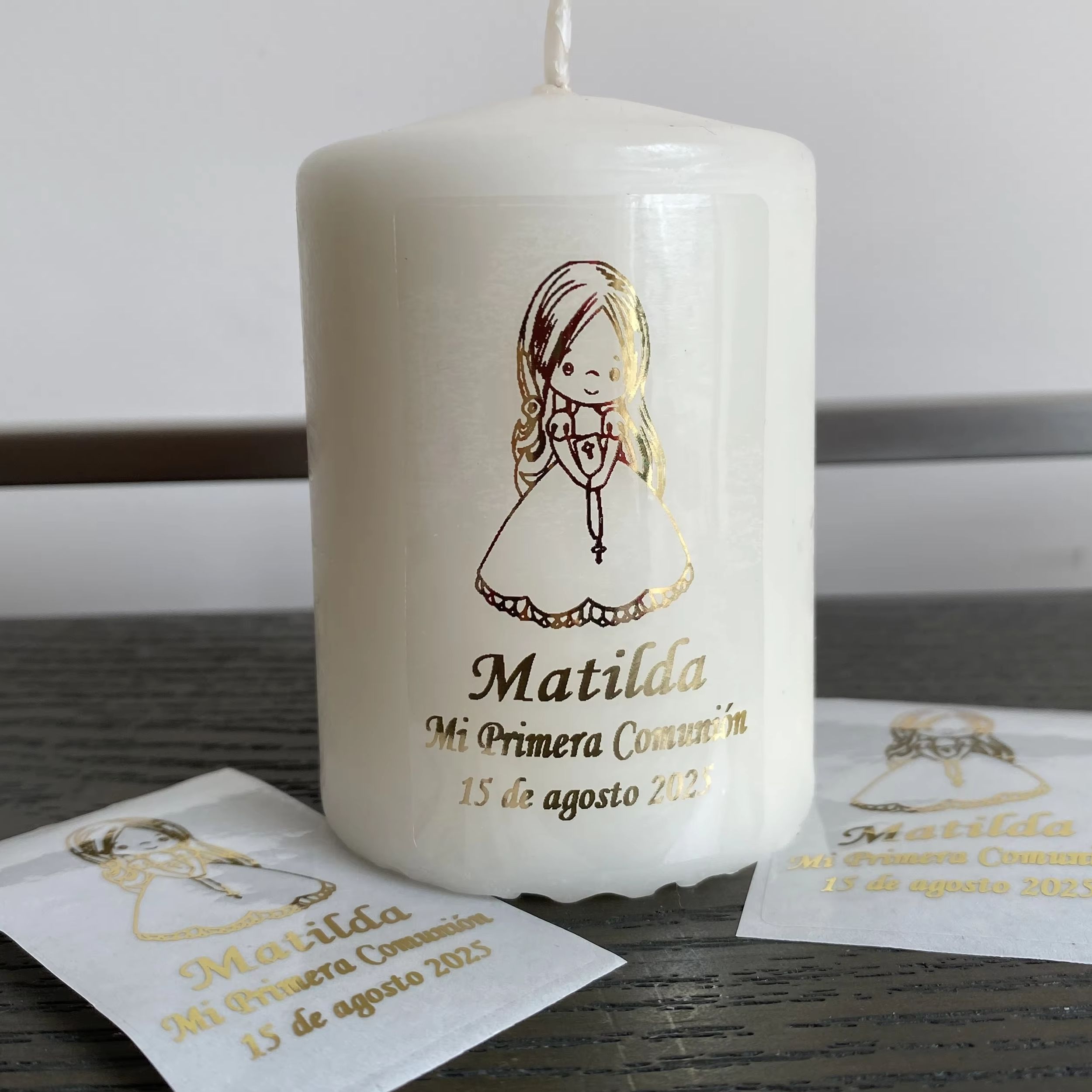 Girls Mi Primera Comunion Pers - Personalised Candle Label ulasan dan harga