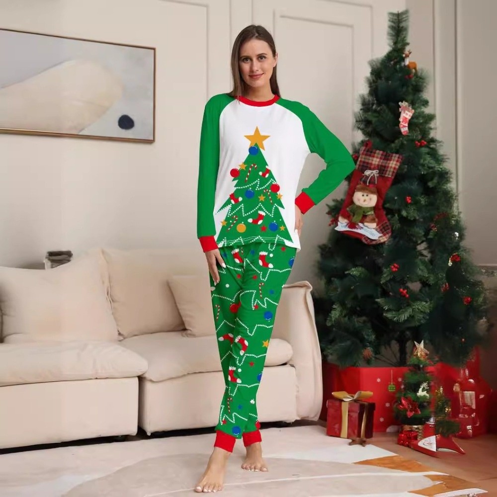 Long Sleeve Christmas Pyjamas  - Family Tree Print ulasan dan harga