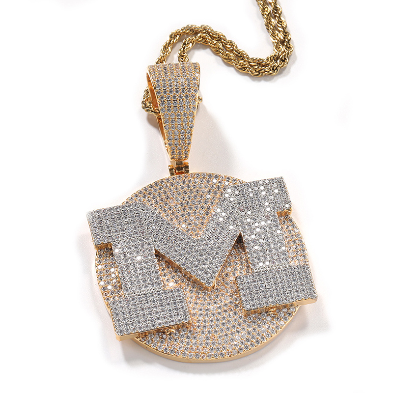Custom Personality Big Letter  - Name Necklace Custom ulasan dan harga
