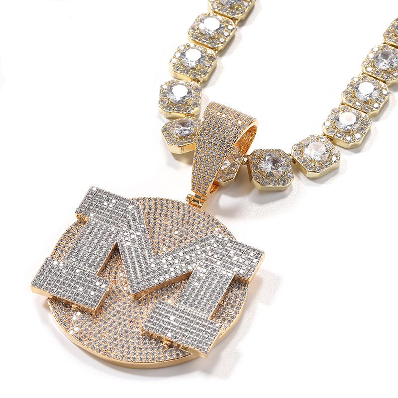 Custom Personality Big Letter  - Name Necklace Custom ulasan dan harga